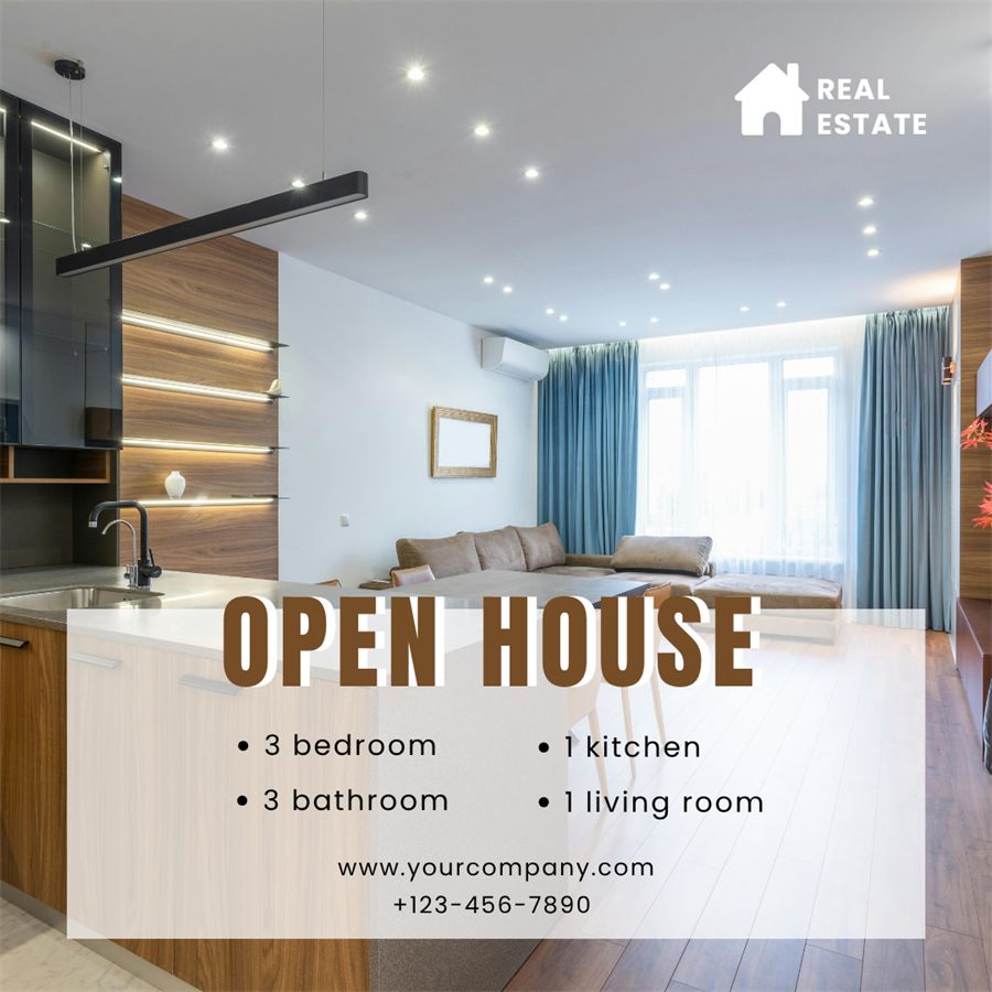 Open house social media post
